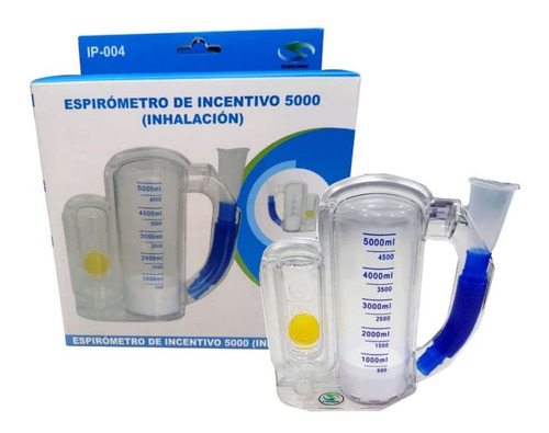 Espirometro De Incentivo 5000 Adulto Ejercitador Pulmonar
