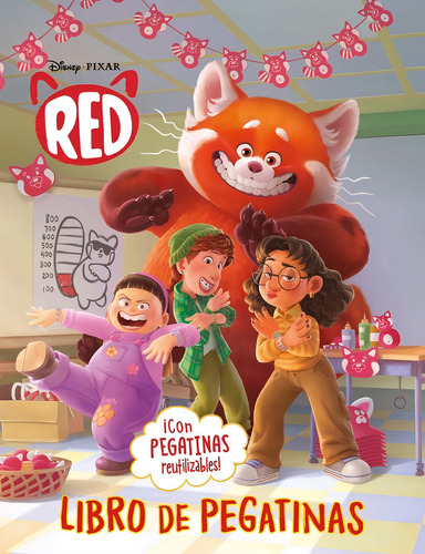 Red. Libro De Pegatinas, De Disney. Turning Red., Vol. 1. Editorial Libros Disney, Tapa Blanda En Español