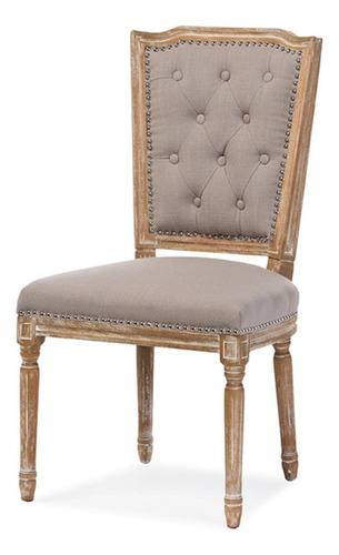 Baxton Studio Estelle Shabby Chic - Silla De Comedor Tapiza.