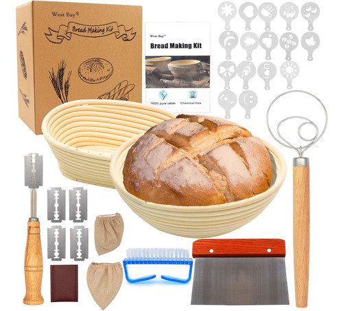 Kit De Tarro Para Masa Madre De 1.1l Con Cesta
