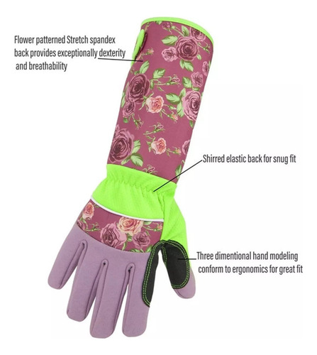Guantes De Poda Jardinería A Prueba De Espinas Con Guante