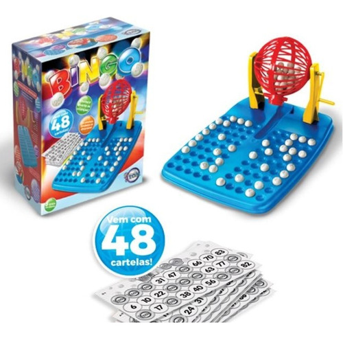 Jogo De Bingo Infantil Com 48 Cartelas Toia - 12140