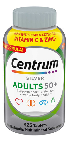 Centrum Silver 50+ Adultos Multivitaminico 325 Tabletas