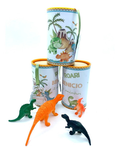 Imagem 3 de 3 de Kit Lembrancinha Dinossauro No Cofrinho - 10 Kits