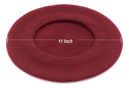 2 Piezas Elgante Boina De Lana Gorro Beret Gorra Para Dama