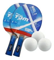 Comprar Set 2 Paletas + 3 Pelotas Tdm Nivel 2 Ping Pong Brienza