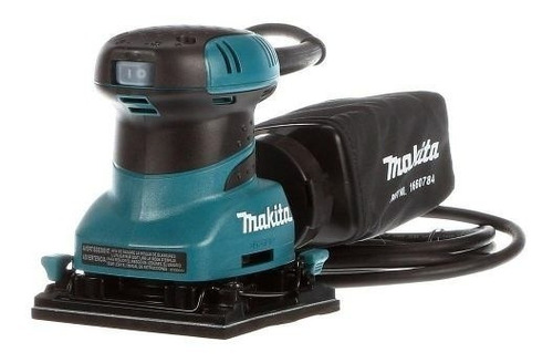 Lijadora orbital Makita BO4556 con sistema velcro turquesa 200W 120V