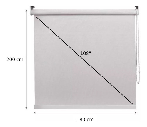 Pantalla Para Proyección Telón 200x180cm + Puntero Ppt