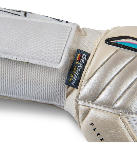 Imagen 3 de 4 de Guantes De Portero Rinat Meta Pro Adulto Blanco Plata