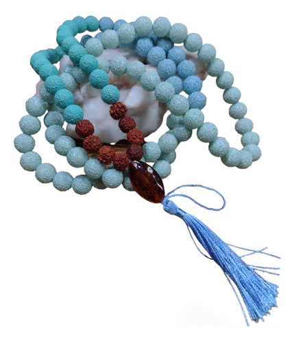 Japa Mala Con Semilla Rudraksha 