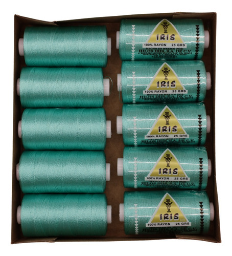 Caja Seda Amarilla Hilosiris (caja Con 10 Tubos De 25gr C/u) 944