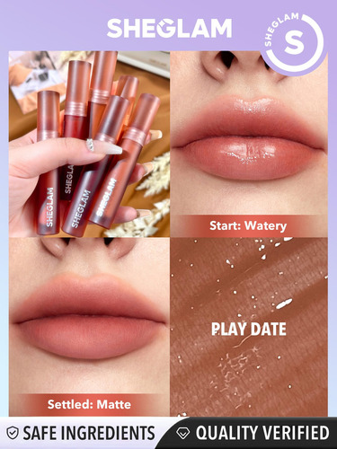 Lápiz Labial Sheglam Soft Haze Lip Blur, Impermeable, Mate P