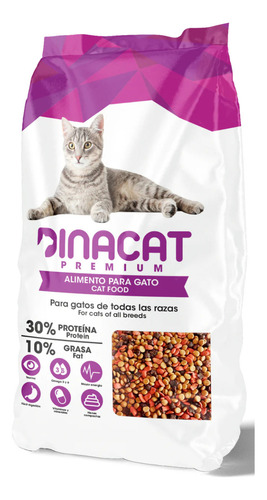 Alimento Dinacat Para Gato Adulto De 15 Kg + R E G A L O