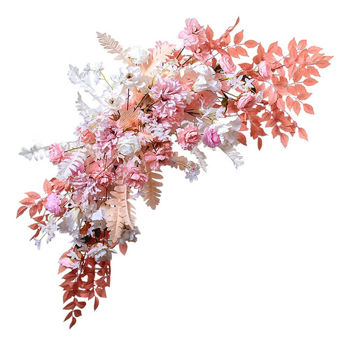 Deco Flora/arco De Flores Artificiales /set 2pz De 1.10x35cm