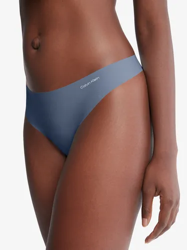 Tanga Gris Invisible Con Logo En El Lateral Calvin Klein