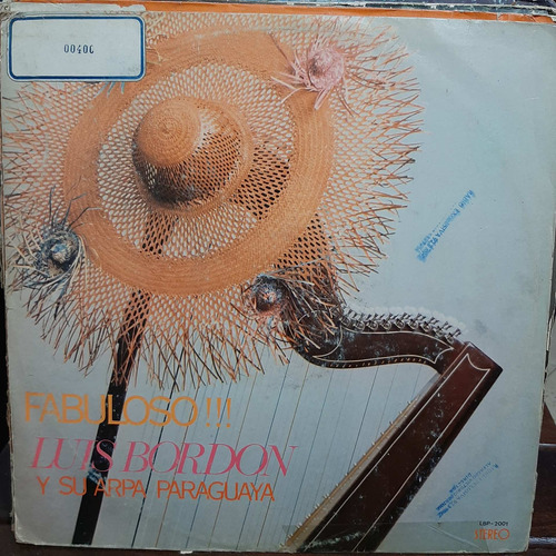 Vinilo Luis Bordon Su Arpa Paraguaya Fabuloso F5