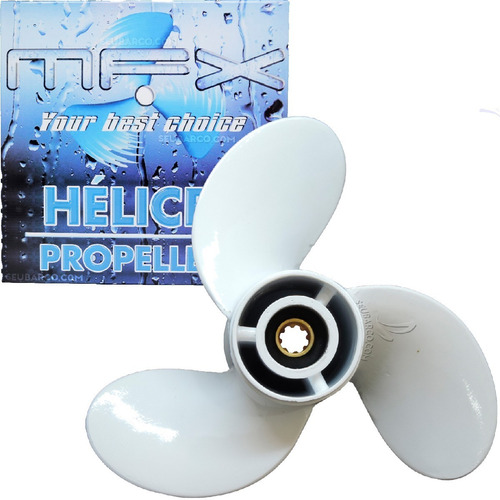Imagem 1 de 10 de Hélice Para Motor De Popa Yamaha 15 Hp 9 1/4 X 10 1/2