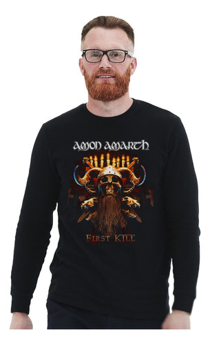 Polera Ml Amon Amarth First Kill Metal Impresión Directa