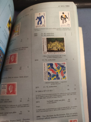 Catalogo Filatélico Yvert Et Tellier Timbres De France 1996 (Usado)