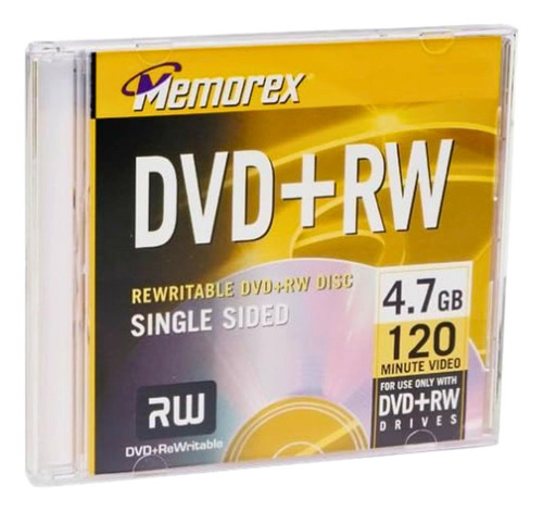 Memorex Dvd+rw Media 4.7gb 120min Regravável