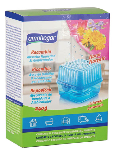 Absorbedor Humedad Recambio Universal 240g Floral