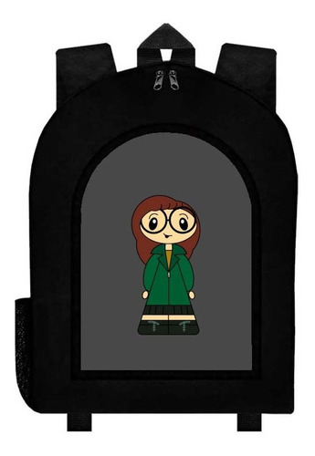 Mochila Negra Retro Daria A41