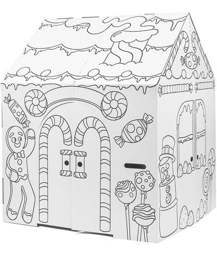 Easy Playhouse Gingerbread House - Kids Art  Craft For Indo