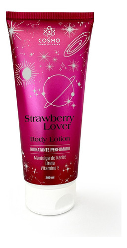 Creme Hidratante Corporal Vanilla Cosmo 200ml Fragrância morango lovers