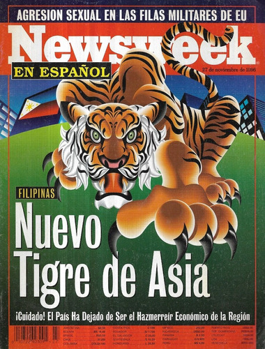 Revista Newsweek V 1 N 27 / 27 Noviembr 96 / Tigre Filipinas