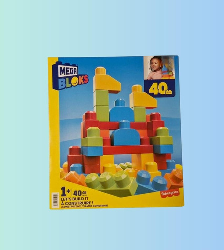 Caja Megabloks 40pcs Vamos A Construir Fisher-price