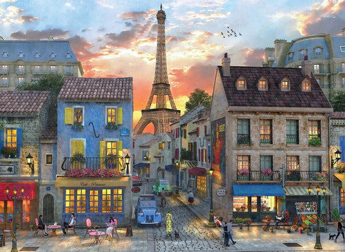 Qc Importado - Streets Of Paris; Dominic Davison- 3000 Peças