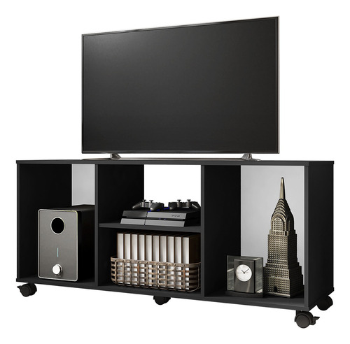 Rack Aruba Para Tv De 42 Polegadas - Preto Fosco