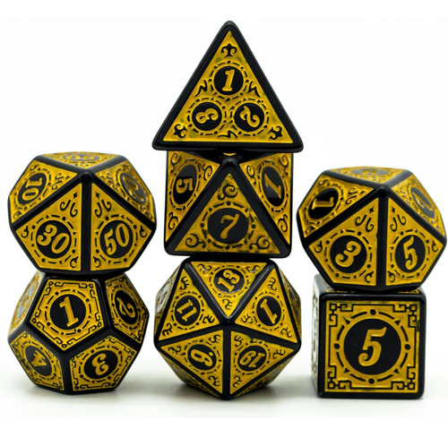 Dados Poludie, For Mesa De Rol, Set O, 7 Pzs