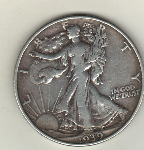 Estados Unidos Half Dólar De Plata Año 1939 - Km 142