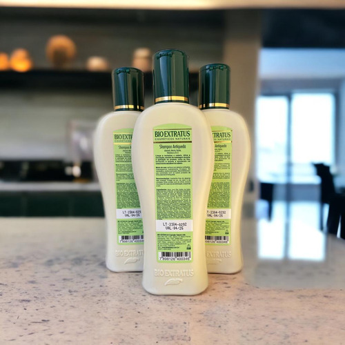 Kit 3 Shampoo Jaborandi 250ml Bio Extratus Antiqueda