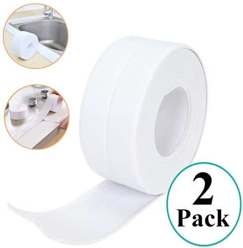 Cinta De Sellado De Pared Impermeable Para Cocina, Baño, 2 U