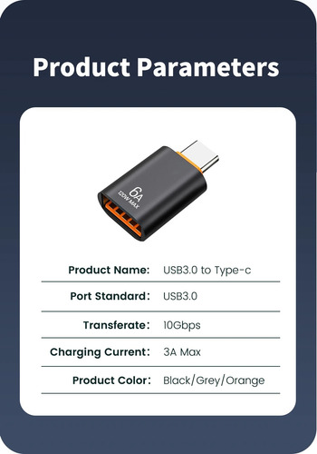 Adaptador Usb Tipo C 3.0 Otg Usb A Type C / Usb A Tipo C