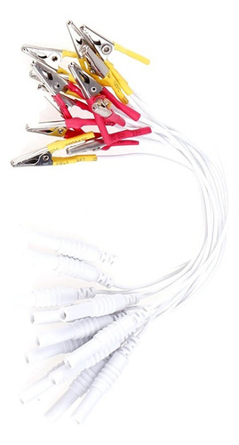 10 Cables Caiman Electrolipolisis Electroestimulador Fisio