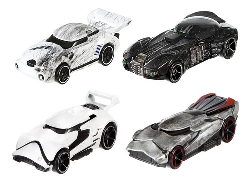 Star Wars Hot Wheels Set 4 Autos Diecast Stormtroopers