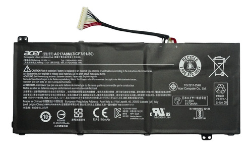 Batería Para Laptop Acer Ac17a8m Spin 3 Sp314-52 Original