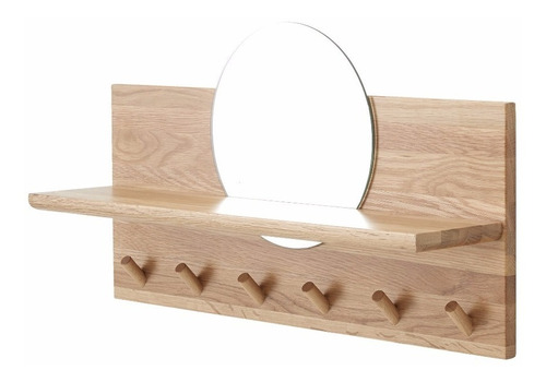 Repisa Espejo Perchero 02 Moderno Hipster Divaningenieria