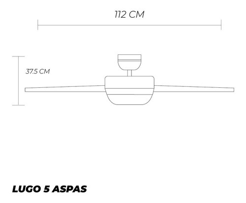 Ventilador De Techo Lugo Bronce Coolfan 44''