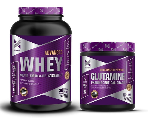 Proteína Advanced Whey Protein 2 Lbs + Glutamina 300 Grs