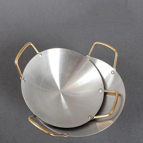 Qh1 Olla De Acero Inoxidable Para Cocinar Wok, Utensilios