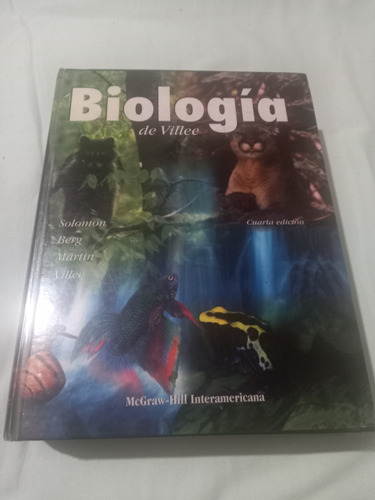 Libro De Biología De Ville Cuarta Edición Excelente Estado 