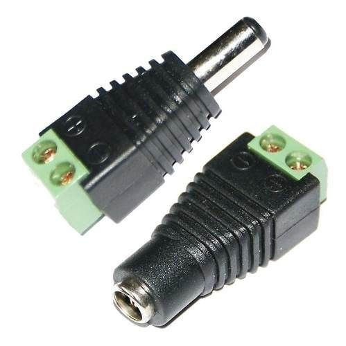 Conector De Corriente Macho Plug 2.1 Mm Por 10 Unidad