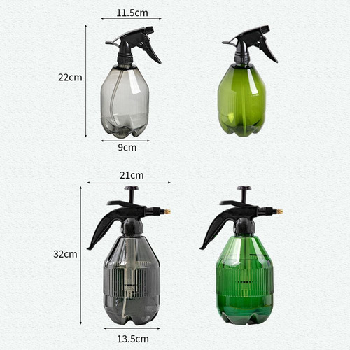 Garrafa De Spray 750ml/2l Para Regador, Pressão De Ar Do Asp