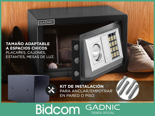 Caja De Seguridad Para Billetes Y Joyas Reforzada Ignifuga