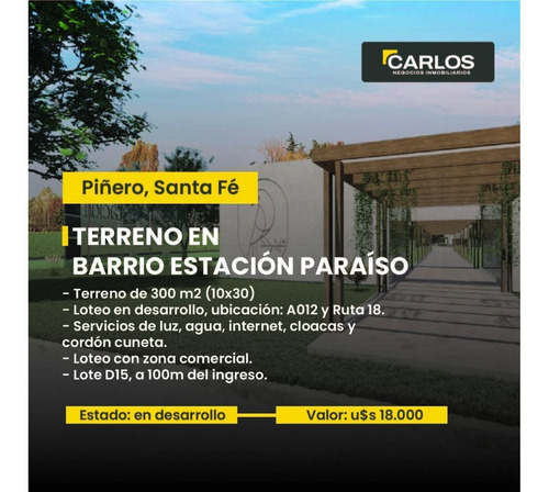 Imagen 1 de 2 de Lote En Estación Paraíso