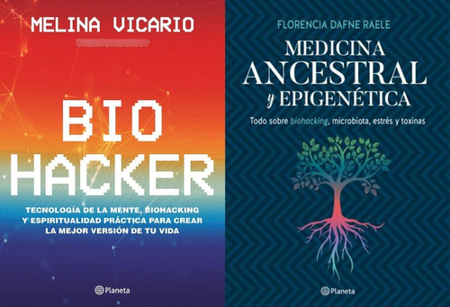 2 Libros Biohacker Vicario Medicina Ancestral Raele Planeta